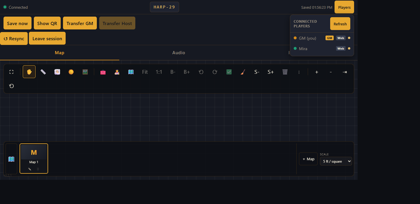 GM Session Controls