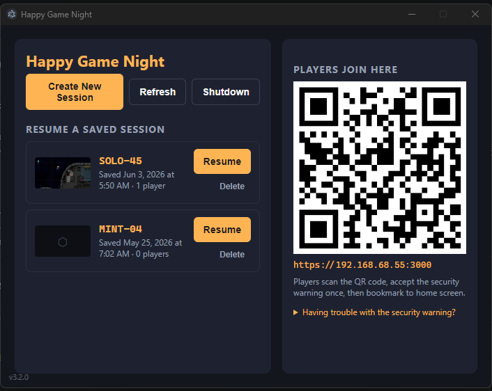 Happy Game Night screenshot